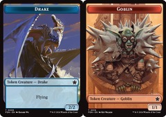 Drake (8) // Goblin (18) Token - Foil